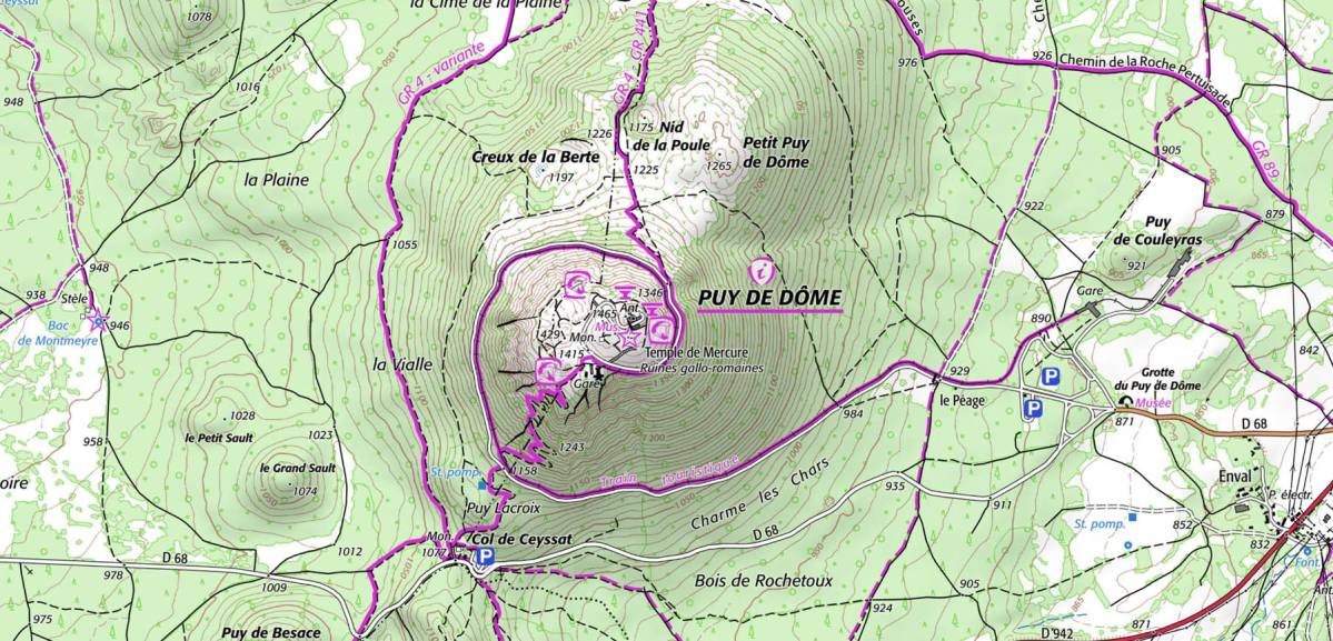 carte ign chemin des muletiers