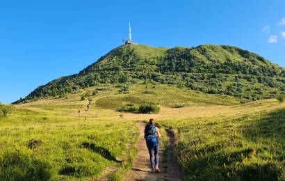 monter le Puy de Dôme par le chemin des chèvres